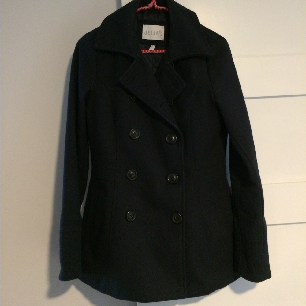 Delia*s Navy colored Peacoat M
